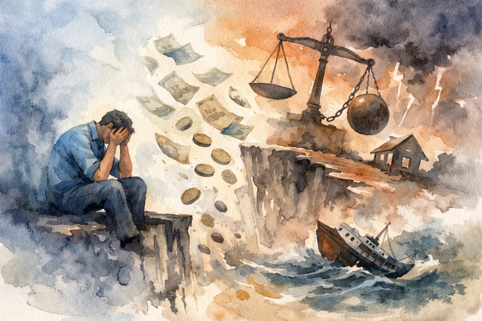 Troppi debiti e non riesco a pagare: rischi